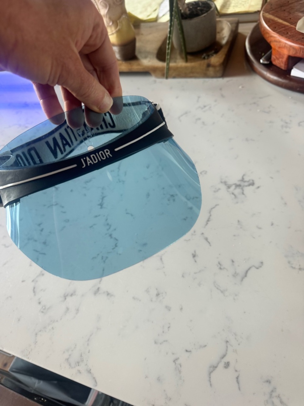 CHRISTIAN DIOR WOMEN'S BLUE VISOR - Picture 8 of 8